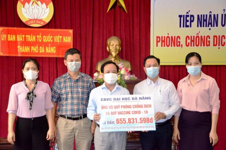 ĐH Đà Nẵng ủng hộ hơn 1,2 tỷ đồng cho Quỹ phòng, chống dịch và Vaccine Covid19