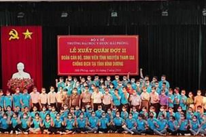 Đại học Y dược Hải Phòng hỗ trợ phòng, chống dịch tại Bình Dương