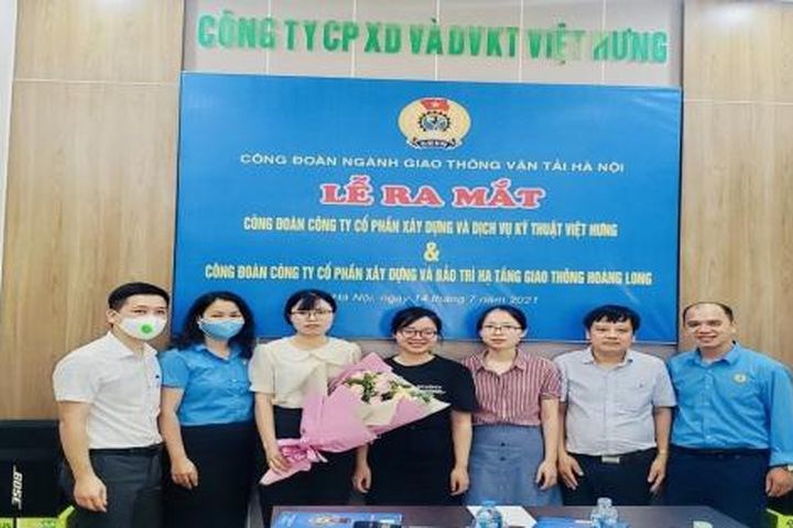 Công đoàn ngành Giao thông vận tải Hà Nội ra mắt thêm hai Công đoàn cơ sở