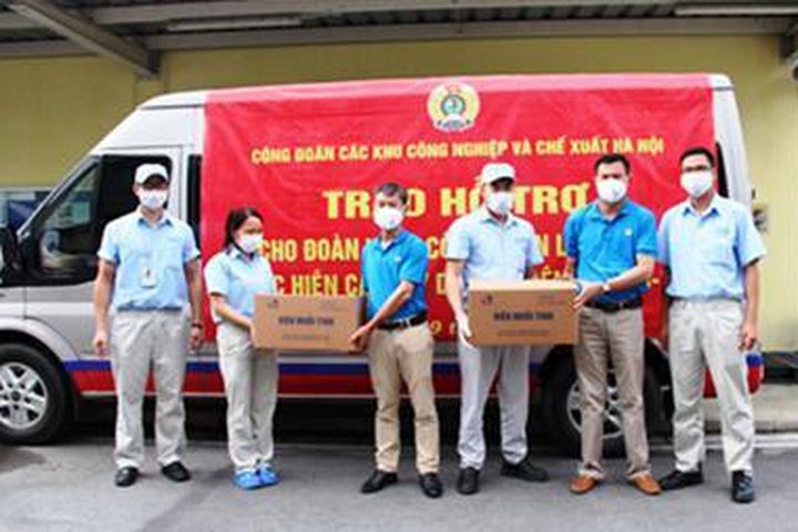 Tổ chức mô hình Xe buýt siêu thị 0 đồng hỗ trợ người lao động Thủ đô