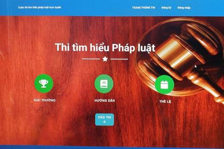 Hải Dương Hơn 9.000 người dự thi tìm hiểu pháp luật trực tuyến