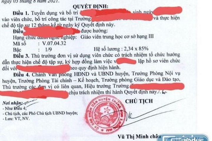 Viên chức giáo dục ở Trảng Bom bổ sung hồ sơ để được xếp lương đúng quy định