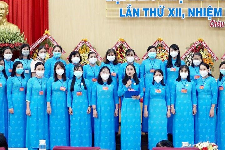 Bà Nguyễn Xuân Nhã tiếp tục giữ chức Chủ tịch Hội Liên hiệp Phụ nữ huyện Châu Phú nhiệm kỳ 20212026