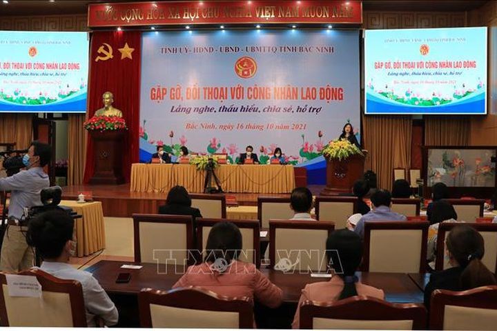 Bắc Ninh Gặp gỡ, đối thoại, giải quyết khó khăn cho công nhân lao động